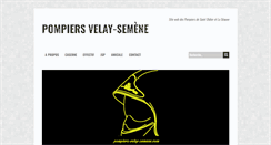 Desktop Screenshot of pompiers-velay-semene.com